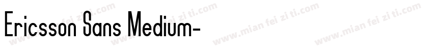 Ericsson Sans Medium字体转换